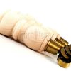 4x Solid Wood With Brass Castors Furniture Chair Legs M8 Sofa Settee Feet 205mm - Image 8