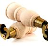 4x Solid Wood With Brass Castors Furniture Chair Legs M8 Sofa Settee Feet 205mm - Image 9