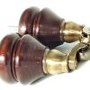 4x WOOD MAHOGANY BRASS CASTOR FURNITURE CHAIR LEGS M8(8mm) SOFA FEET 140mm HIGH - Image 9