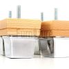4x Wood Furniture Sofa Leg M8 Replacement Chair, Settee Feet & Slipper Cup 75mm - Image 4