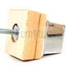 4x Wood Furniture Sofa Leg M8 Replacement Chair, Settee Feet & Slipper Cup 75mm - Image 9