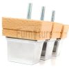 4x Wood Furniture Sofa Leg M8 Replacement Chair, Settee Feet & Slipper Cup 75mm - Image 10