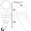 TURNED WOOD CASTOR LEGS 165mm High CHAIR REPLACEMENT SOFA FURNITURE FEET M8(8mm) - Image 3