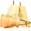 2x Wooden Castor Furniture Sofa Legs & 2x Curved M8 Chair Settee Feet 160mm High - Image 13