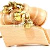 2x Wooden Castor Furniture Sofa Legs & 2x Curved M8 Chair Settee Feet 160mm High - Image 17