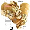 4x Wooden Furniture Sofa Legs M8 Castor Replacment Chair Settee Feet 150mm High - Image 23