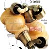4x Wooden Furniture Sofa Legs M8 Castor Replacment Chair Settee Feet 150mm High - Image 16