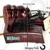 TURNED WOOD CASTOR LEGS 165mm High CHAIR REPLACEMENT SOFA FURNITURE FEET M8(8mm) - Image 13