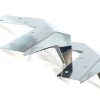 4 Silver Chrome Metal Legs 100mm High Replacement Feet Cabinet Sofa Chair Stool - Image 8