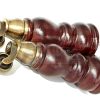 4x WOOD MAHOGANY BRASS CASTOR FURNITURE CHAIR LEGS M8(8mm) SOFA FEET 205mm HIGH - Image 8