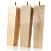 Square Wood Legs Replacement Block Furniture Feet 100 - 240mm High M8 Natural - Image 12