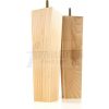 Square Wood Legs Replacement Block Furniture Feet 100 - 240mm High M8 Natural - Image 9