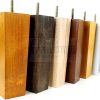 Square Wood Legs Replacement Block Furniture Feet 100 - 240mm High M8 Natural - Image 10
