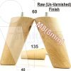 4x WOOD FURNITURE CHAIR LEGS M8(8mm) REPLACEMENT SOFA / SETTEE FEET 135mm HIGH - Image 24