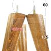4x WOOD FURNITURE CHAIR LEGS M8(8mm) REPLACEMENT SOFA / SETTEE FEET 135mm HIGH - Image 15