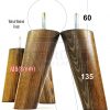 4x WOOD FURNITURE CHAIR LEGS M8(8mm) REPLACEMENT SOFA / SETTEE FEET 135mm HIGH - Image 16