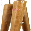 4x WOOD FURNITURE CHAIR LEGS M8(8mm) REPLACEMENT SOFA / SETTEE FEET 135mm HIGH - Image 22