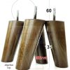4x WOOD FURNITURE CHAIR LEGS M8(8mm) REPLACEMENT SOFA / SETTEE FEET 135mm HIGH - Image 10