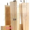 Square Wood Legs Replacement Block Furniture Feet 100 - 240mm High M8 Natural - Image 19