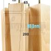 Square Wood Legs Replacement Block Furniture Feet 100 - 240mm High M8 Natural - Image 18