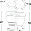 4x WOOD FURNITURE SOFA LEGS M8(8mm) REPLACEMENT CHAIR WITH CASTORS 165mm HIGH - Image 3