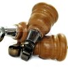 4x WOOD FURNITURE SOFA LEGS M8(8mm) REPLACEMENT CHAIR WITH CASTORS 165mm HIGH - Image 4