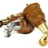 4x WOOD FURNITURE SOFA LEGS M8(8mm) REPLACEMENT CHAIR WITH CASTORS 165mm HIGH - Image 6