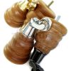 4x WOOD FURNITURE SOFA LEGS M8(8mm) REPLACEMENT CHAIR WITH CASTORS 165mm HIGH - Image 8