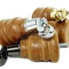 4x WOOD FURNITURE SOFA LEGS M8(8mm) REPLACEMENT CHAIR WITH CASTORS 165mm HIGH - Image 9