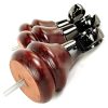 4x WOODEN FURNITURE LEGS M8 REPLACEMENT FEET WITH MULTIPLE CASTORS 150mm HIGH - Image 4