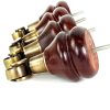 4x WOODEN FURNITURE LEGS M8 REPLACEMENT FEET WITH MULTIPLE CASTORS 150mm HIGH - Image 9