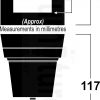 4x Wood Furniture Sofa Legs M8 Replacement Chair, Settee Feet & Castors 117mm - Image 3