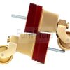 4x Wood Furniture Sofa Legs M8 Replacement Chair, Settee Feet & Castors 117mm - Image 7