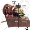 WOODEN FURNITURE SETTEE LEGS M8 REPLACEMENT CHAIR FEET 2 WITH CASTORS 155mm HIGH