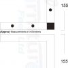 4x Metal Chair Corner Furniture Sofa Leg 155mm High Replacment Cabinet Feet Pre-Drill for Screws - Image 3