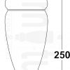 4x Turned Wood Furniture Castor Leg M8 Replacement Feet Chairs Stools Sofa 250mm - Image 3