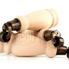 4x Turned Wood Furniture Castor Leg M8 Replacement Feet Chairs Stools Sofa 250mm - Image 6