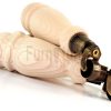 4x Turned Wood Furniture Castor Leg M8 Replacement Feet Chairs Stools Sofa 250mm - Image 8