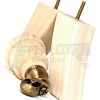 SOLID RAW WOOD BRASS CASTOR FURNITURE CHAIR LEGS M8(8mm) SOFA FEET 155mm HIGH - Image 11