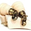 SOLID RAW WOOD BRASS CASTOR FURNITURE CHAIR LEGS M8(8mm) SOFA FEET 155mm HIGH - Image 12