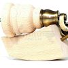 SOLID RAW WOOD BRASS CASTOR FURNITURE CHAIR LEGS M8(8mm) SOFA FEET 155mm HIGH - Image 6