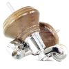 4x Wooden Furniture Sofa Legs M8 Castor Replacment Chair Settee Feet 125mm High - Image 13