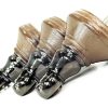 4x Wooden Furniture Sofa Legs M8 Castor Replacment Chair Settee Feet 125mm High - Image 19