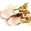 4 Turned Wooden Furniture Leg Brass Castor Wheel Raw Wood Bun Feet M8 195mm High - Image 11