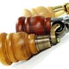 4x SOLID WOOD FURNITURE LEGS M8 REPLACEMENT ANTIQUE BRASS CASTOR FEET 155mm HIGH - Image 11