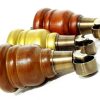4x SOLID WOOD FURNITURE LEGS M8 REPLACEMENT ANTIQUE BRASS CASTOR FEET 155mm HIGH - Image 6