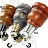 4x SOLID WOOD FURNITURE LEGS M8 REPLACEMENT ANTIQUE BRASS CASTOR FEET 155mm HIGH - Image 9