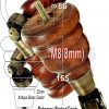4x SOLID WOOD FURNITURE LEGS M8 REPLACEMENT ANTIQUE BRASS CASTOR FEET 155mm HIGH - Image 27