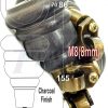 4x SOLID WOOD FURNITURE LEGS M8 REPLACEMENT ANTIQUE BRASS CASTOR FEET 155mm HIGH - Image 41