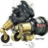 4x SOLID WOOD FURNITURE LEGS M8 REPLACEMENT ANTIQUE BRASS CASTOR FEET 155mm HIGH - Image 16